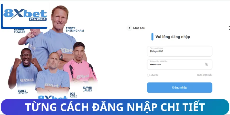 Hướng dẫn cách đăng nhập trên nhà cái 8XBET
